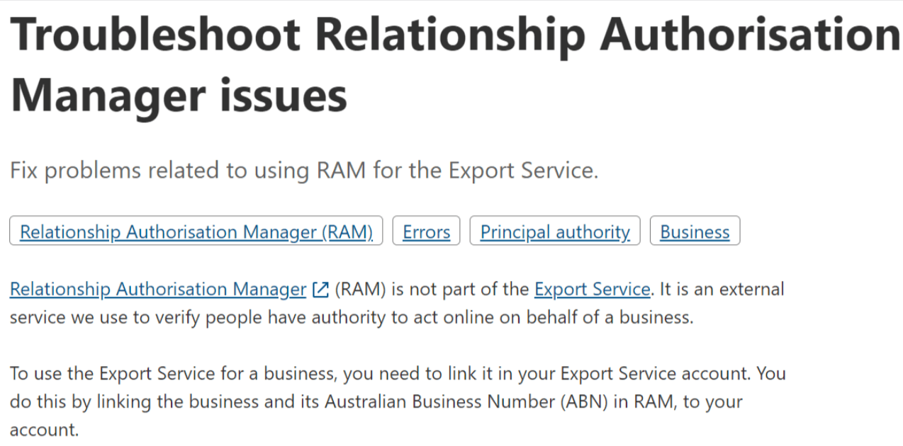 Screenshot of RAM acronym example